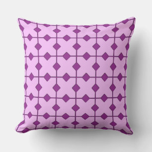 Modern Geometric, Diamonds - Amethyst lila Kissen