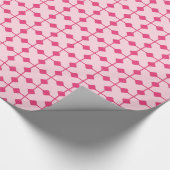 Modern Geometric, Diamonds - Erdbeerrosa Geschenkpapier (Ecke)
