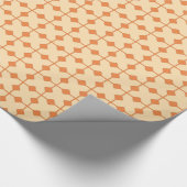 Modern Geometric, Diamonds - Mandarin orange Geschenkpapier (Ecke)