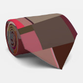 Modern Geometric Fabric Design Krawatte (Gerollt)