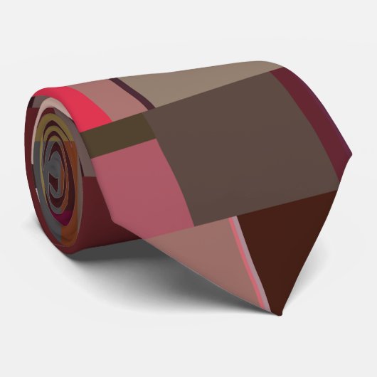 Modern Geometric Fabric Design Krawatte (Gerollt)