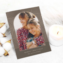 Modern Geometric Frohe Weihnachten Foto Weihnachte