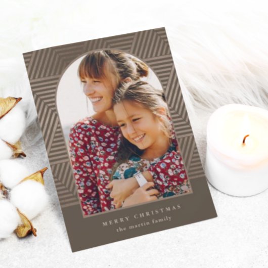 Modern Geometric Frohe Weihnachten Foto Weihnachte