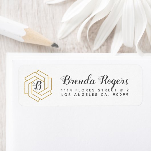 Modern Geometric Gold Monogram (Insitu)