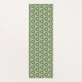 Modern Geometric Green Yoga Mat Yogamatte (Rückseite)