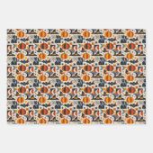 Modern Geometric Halloween Geschenkpapier Set (Vorderseite)