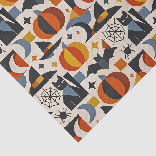 Modern Geometric Halloween Seidenpapier (Ausschnitt)
