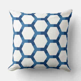 Modern Geometric Hexagon Pattern Kissen