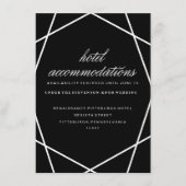 Modern Geometric Hotel Card Begleitkarte (Vorderseite)