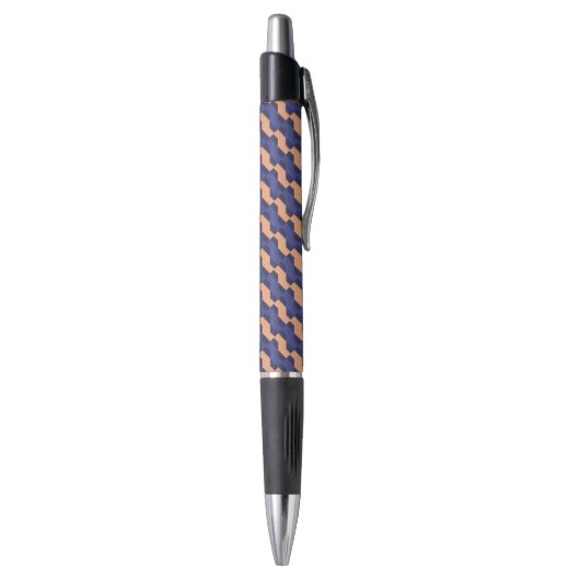 Modern Geometric Interlocking Pattern Custom Pen Kugelschreiber (Unterseite (Vertikal))