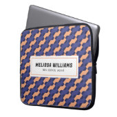 Modern Geometric Interlocking Pattern Laptopschutzhülle (Vorderseite Links)