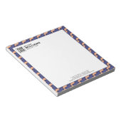 Modern Geometric Interlocking Pattern  Notizblock (angewinkelt)