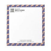 Modern Geometric Interlocking Pattern  Notizblock (Vorderseite)