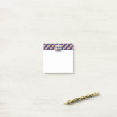 Modern Geometric Interlocking Pattern  Post-it Klebezettel (Auf Schreibtisch)