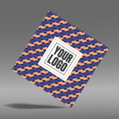 Modern Geometric Interlocking Pattern Square  Quadratische Visitenkarte