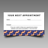 Modern Geometric Interlocking Pattern  Terminkarte