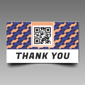 Modern Geometric Interlocking Pattern Thank You  Begleitkarte