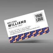 Modern Geometric Interlocking Pattern  Visitenkarte