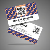 Modern Geometric Interlocking Pattern  Visitenkarte