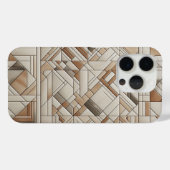Modern Geometric Mosaic Phone Case Abstract Linear (Rückseite (Horizontal))