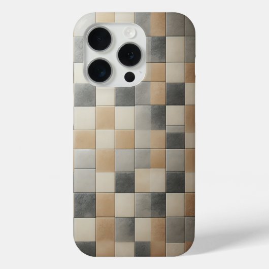 Modern Geometric Mosaic Tiles Case - Multi-sized  (Rückseite)