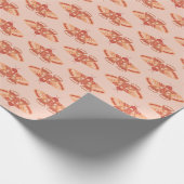 Modern geometric moth pattern geschenkpapier (Ecke)