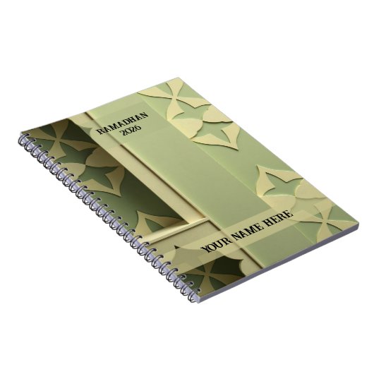 Modern Geometric Muslim Notizblock (Rechte Seite)