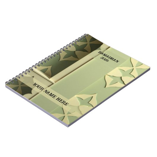 Modern Geometric Muslim Notizblock (Linke Seite)