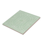 Modern Geometric Muster Sage Green Fliese (Seite)
