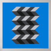 "Modern Geometric Op-Art" Poster (Vorne)