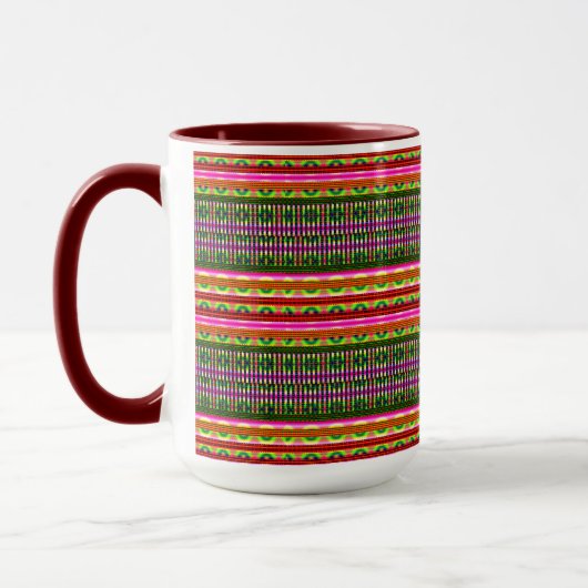 Modern Geometric Pastel Vintage  Tasse (Links)