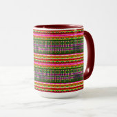 Modern Geometric Pastel Vintage  Tasse (VorderseiteRechts)