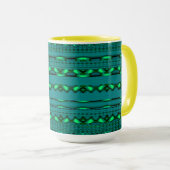 Modern Geometric Pastel Vintage  Tasse (VorderseiteRechts)