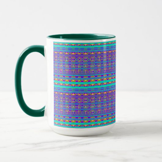 Modern Geometric Pastel Vintage  Tasse (Links)