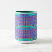Modern Geometric Pastel Vintage  Tasse (Zentrum)