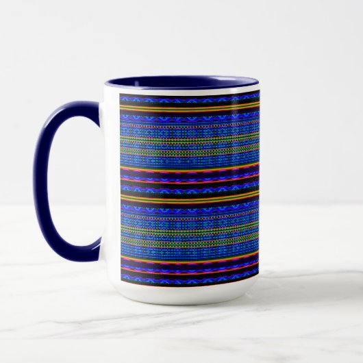 Modern Geometric Pastel Vintage  Tasse (Links)