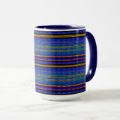 Modern Geometric Pastel Vintage  Tasse (VorderseiteRechts)
