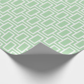  Modern Geometric Pattern: Light Green  Geschenkpapier (Ecke)