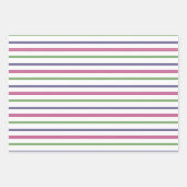 Modern geometric patterns in blue, green, purple geschenkpapier set (Vorderseite)