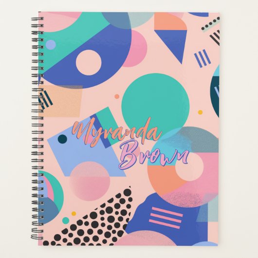 Modern Geometric Planner for her Planer (Vorderseite)