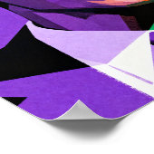 Modern Geometric Portrait of Barack Obama Poster (Ecke)