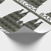 Modern Geometric Sagrada Familia Barcelona Skyline Geschenkpapier (Ecke)