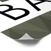 Modern Geometric Sagrada Familia Barcelona Skyline Poster (Ecke)