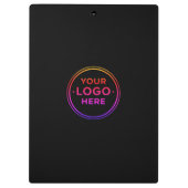 Modern Geometric Sleek Minimalist  Klemmbrett (Rückseite)