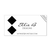 Modern Geometric Sleek Minimalist  Permastempel (Design)