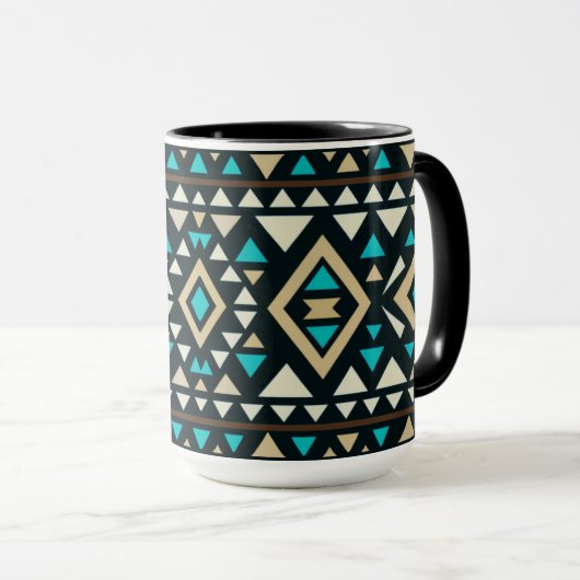 Modern Geometric Southwest Style Tasse (VorderseiteRechts)