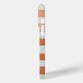 Modern Geometric Square Case - Terracotta, Cream  (Rückseite / Links)