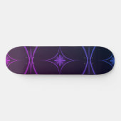 Modern Geometric Star Skateboard (Horizontal)