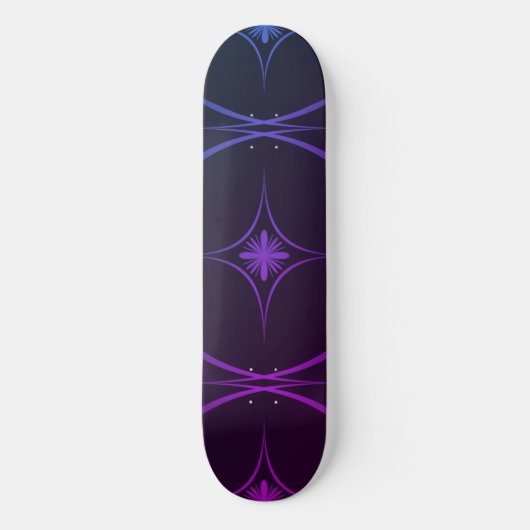 Modern Geometric Star Skateboard (Vorderseite)