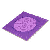 Modern Geometric Sunburst - Amethyst Lila Fliese (Seite)